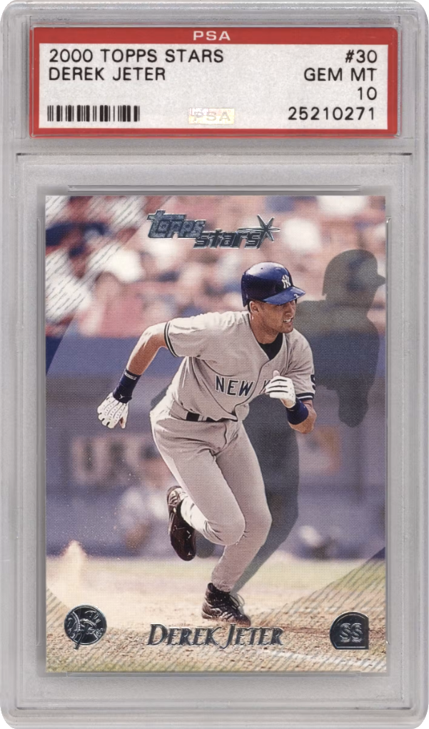 Slab graduado PSA — Derek Jeter Topps Stars